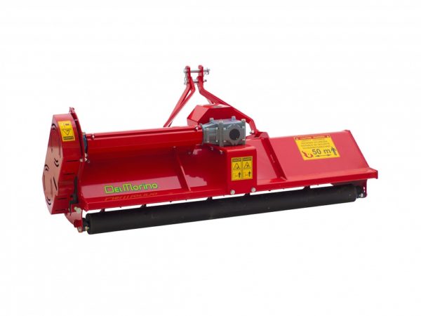 Del morino fixed or semi offset flail mower side front view