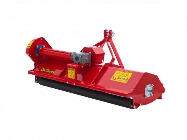 Del morino fixed or semi offset flail mower side front view