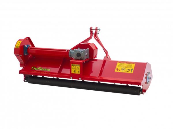 Del morino fixed or semi offset flail mower side front view