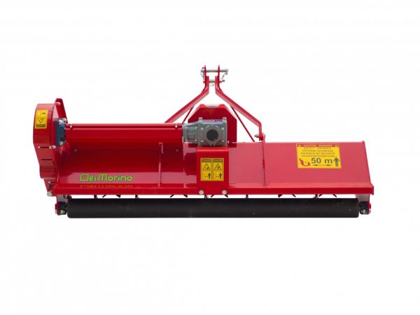 Del morino fixed or semi offset flail mower side front view