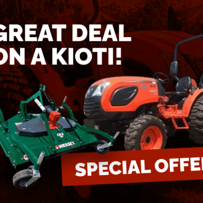 Special bundle of kioti ck4030h with a wessex crx180-cm